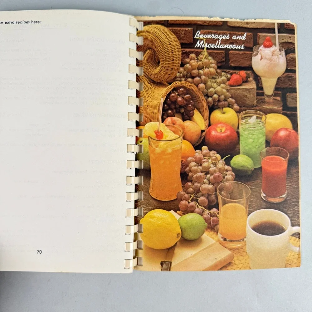 Vintage Favorite Recipes from Our Best Cooks Cookbook Plastic Comb Bound 1980's